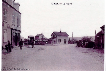Carte postale d'époque - la gare 
